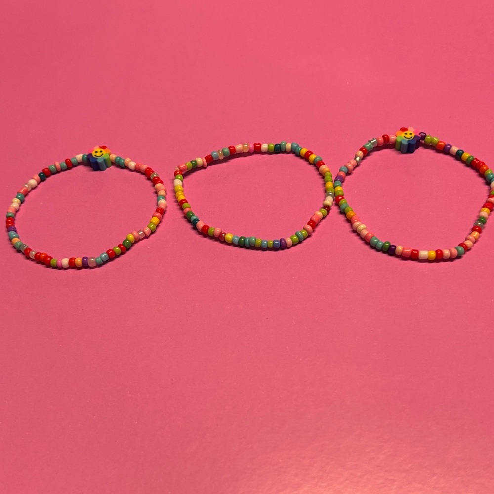 Colorful Beaded Kids Bracelets